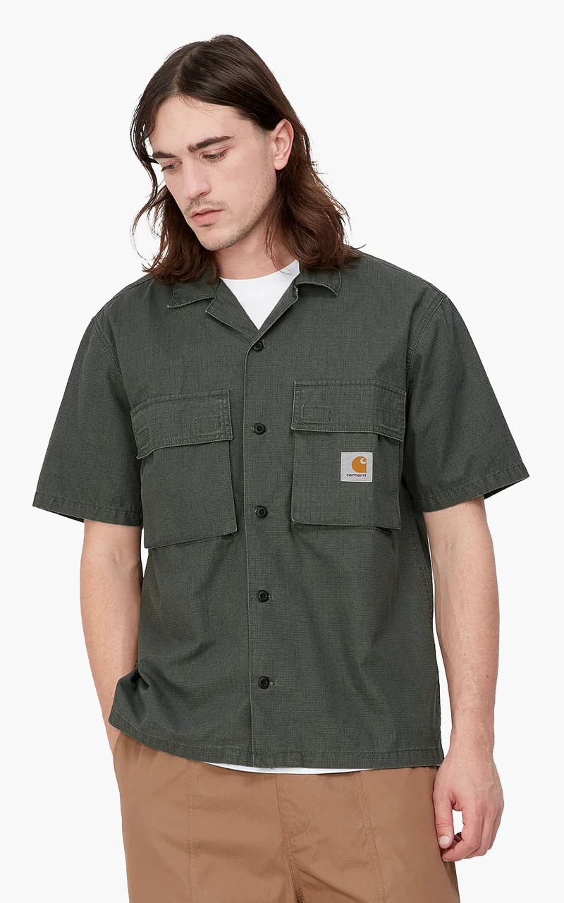 Carhartt WIP S/S Wynton Shirt Jura/Yucca - Image 4