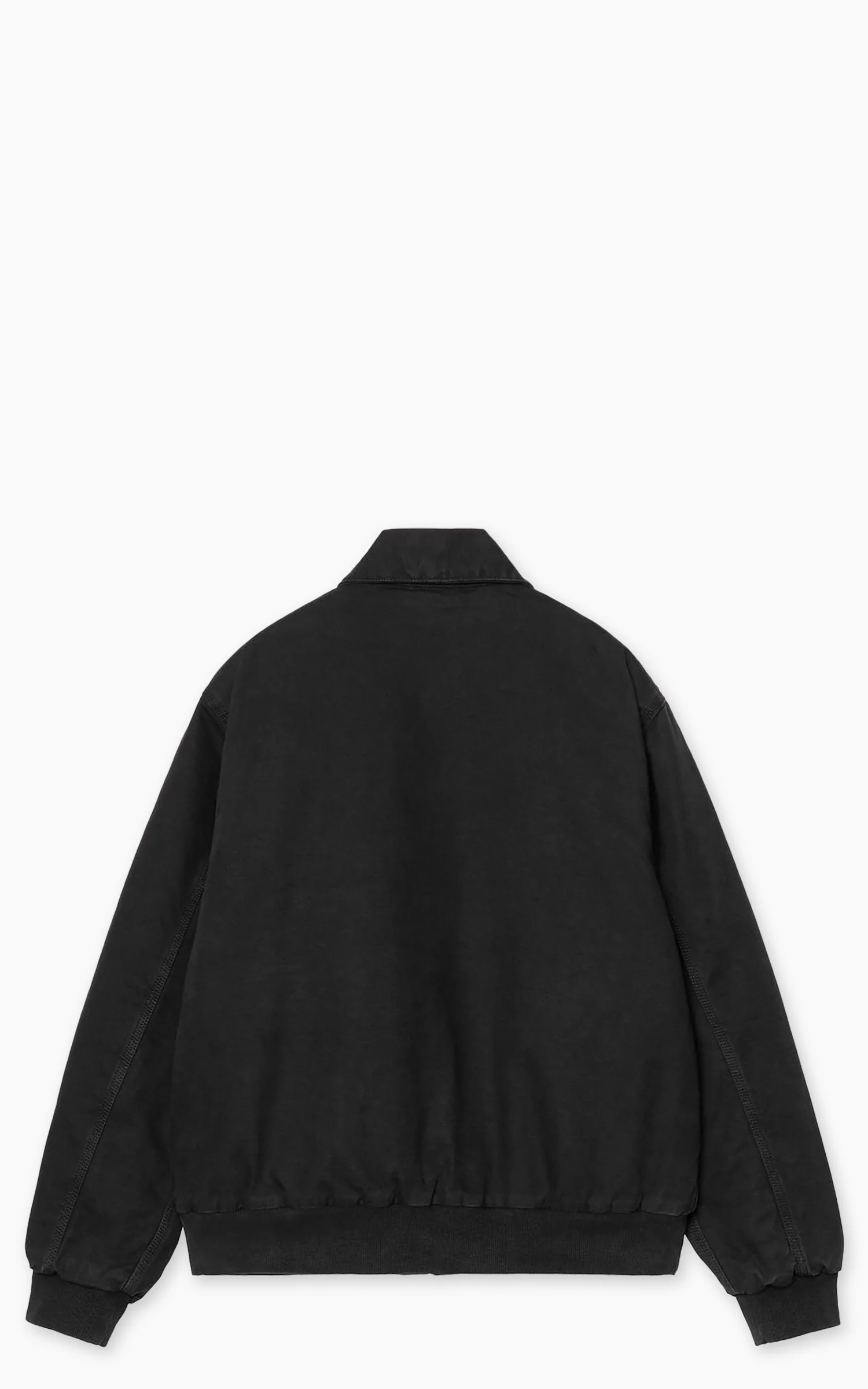 Carhartt WIP Stanton Jacket Deerfield Canvas Stone Washed Black - Image 3