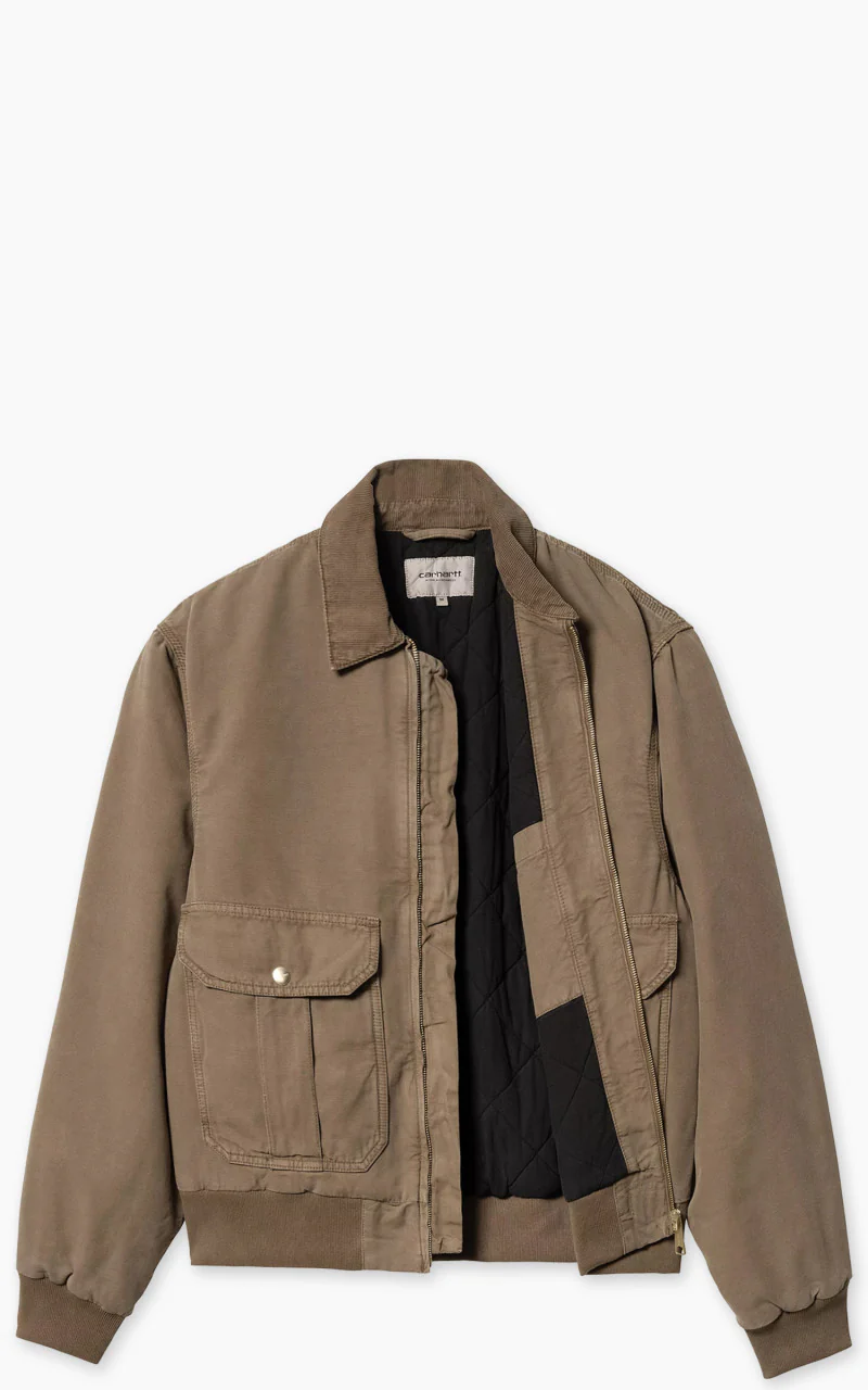Carhartt WIP Stanton Jacket Hubbard Canvas Chocolate/Chocolate - Image 3