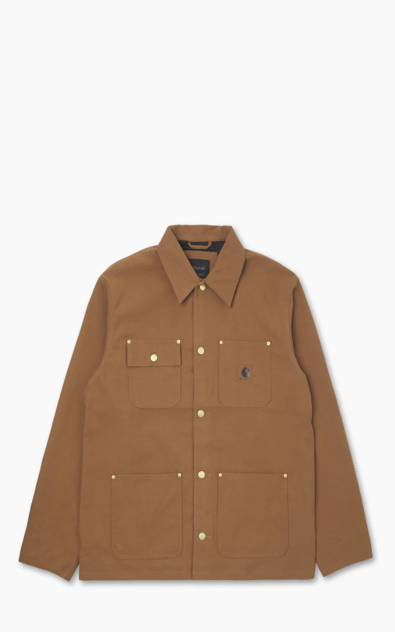 Carhartt WIP Suede Michigan Coat Artificial Suede Leather Hamilton Brown - Image 6