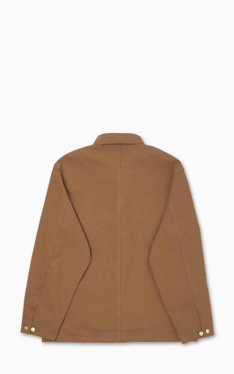 Carhartt WIP Suede Michigan Coat Artificial Suede Leather Hamilton Brown - Image 7