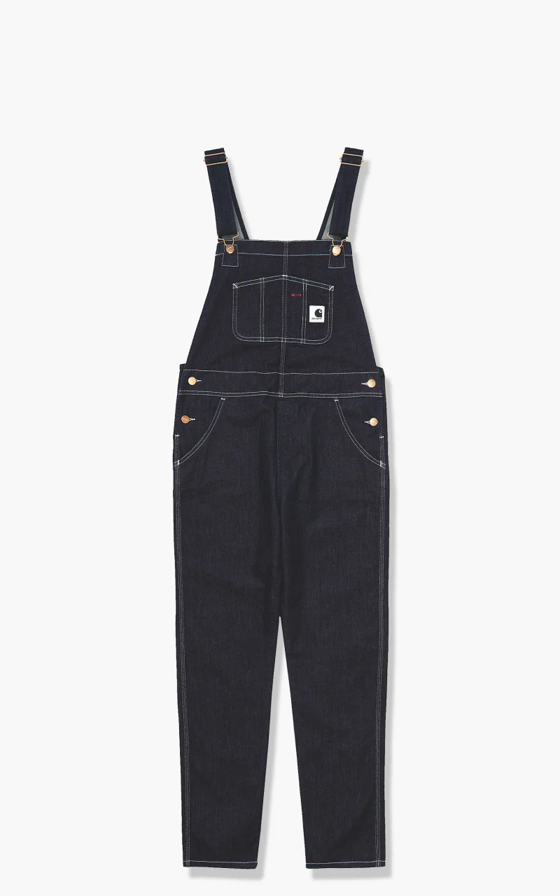 Carhartt WIP W Bib Overall Denim Blue Rinsed