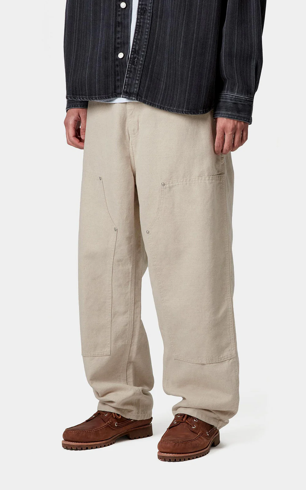 Carhartt WIP Walter Double Knee Pant Sullivan Canvas Natural - Image 5