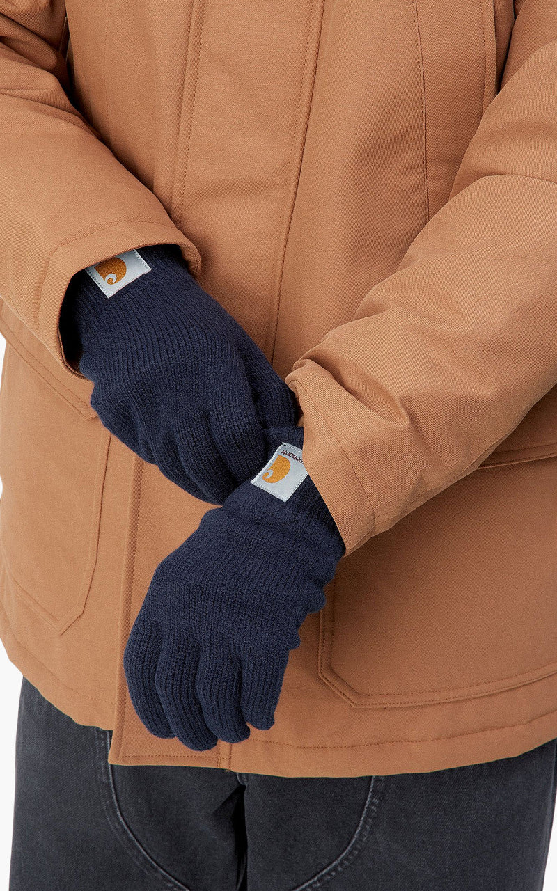 Carhartt WIP Watch Gloves Dark Navy - Image 2