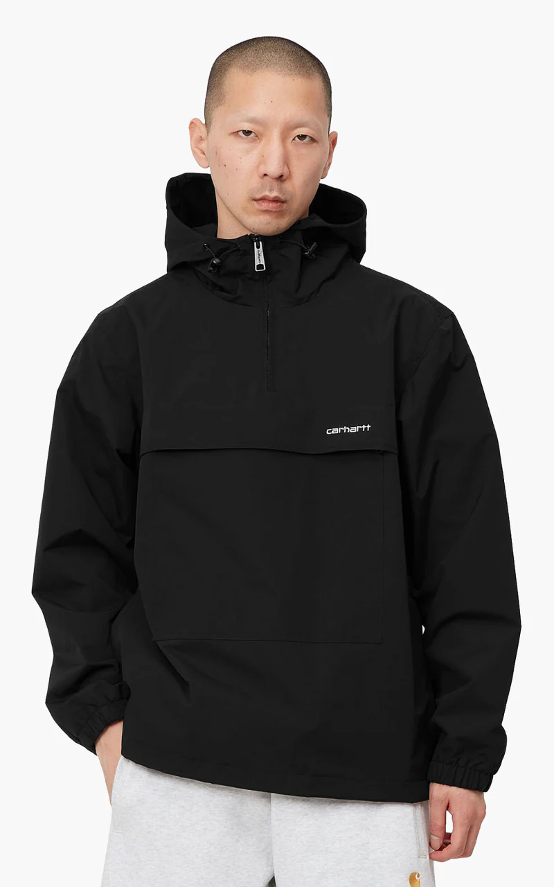 Carhartt WIP Windbreaker Pullover Black/White - Image 3