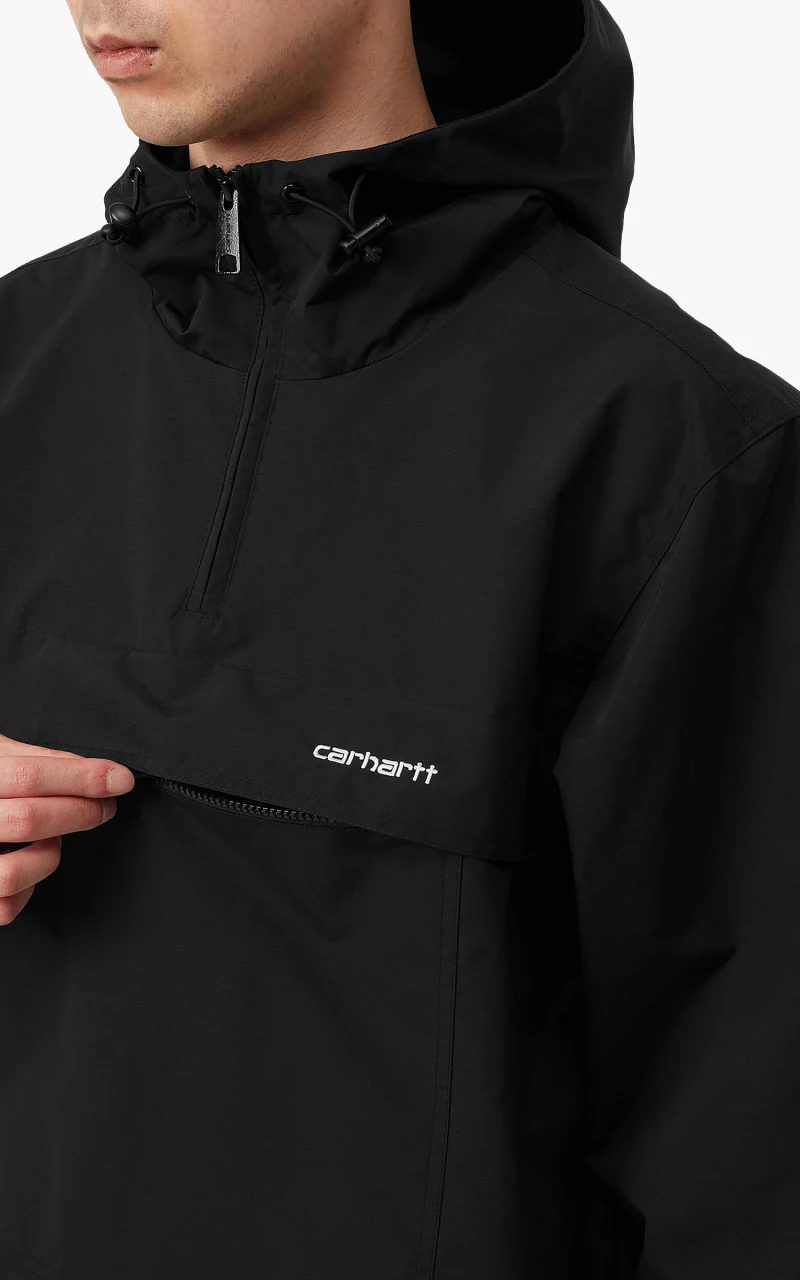 Carhartt WIP Windbreaker Pullover Black/White - Image 4