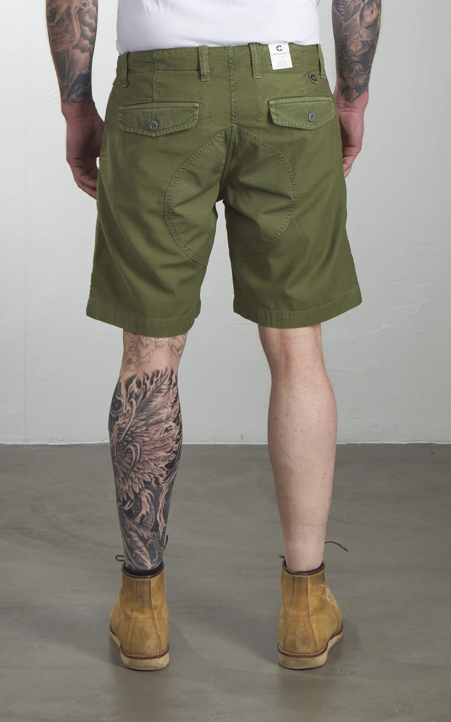 Chesapeake's Harbour Deck Short Military Green - Image 5