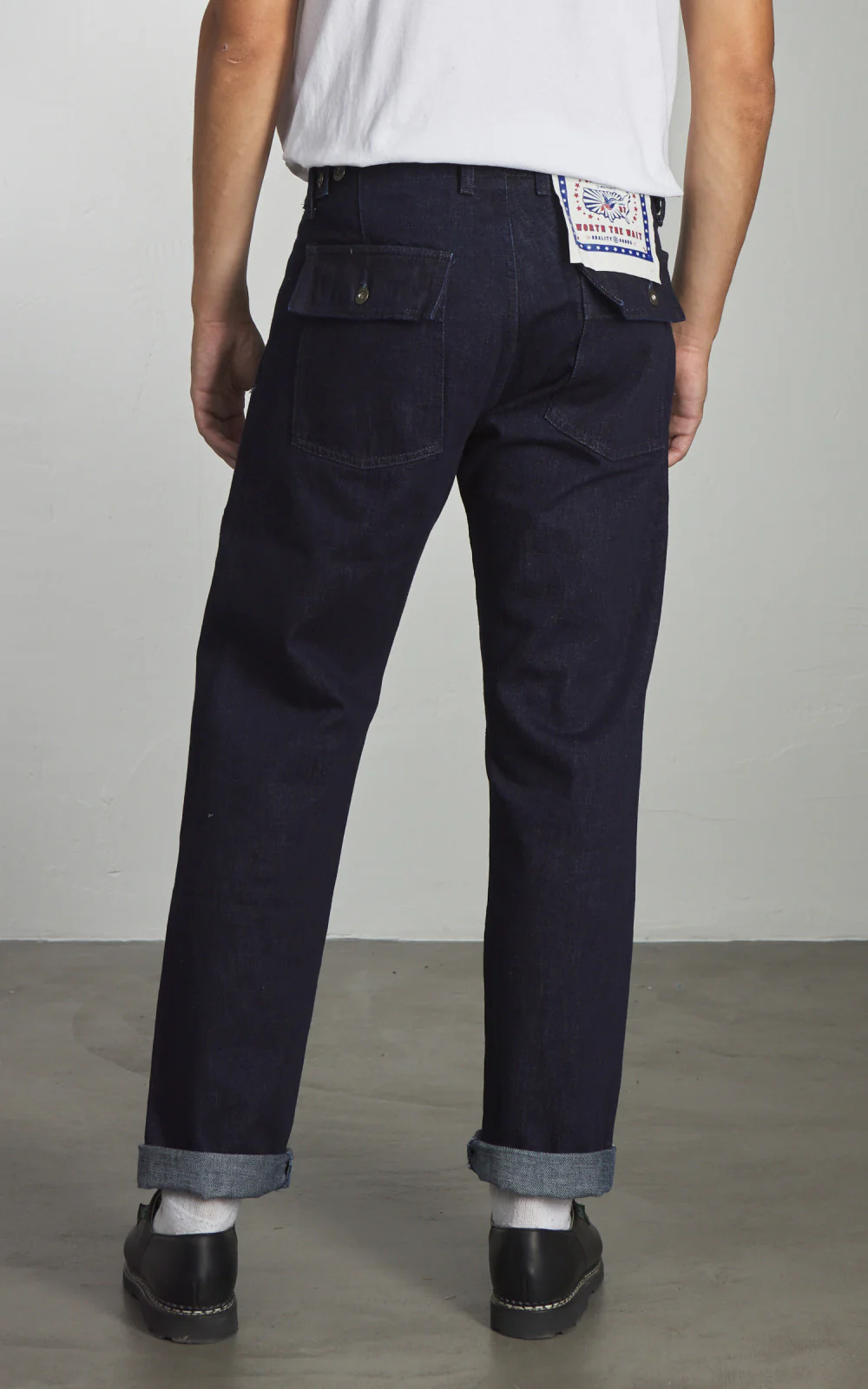Chesapeake's Fatigue Pant Denim Selvedge Rinsed Indigo - Image 4