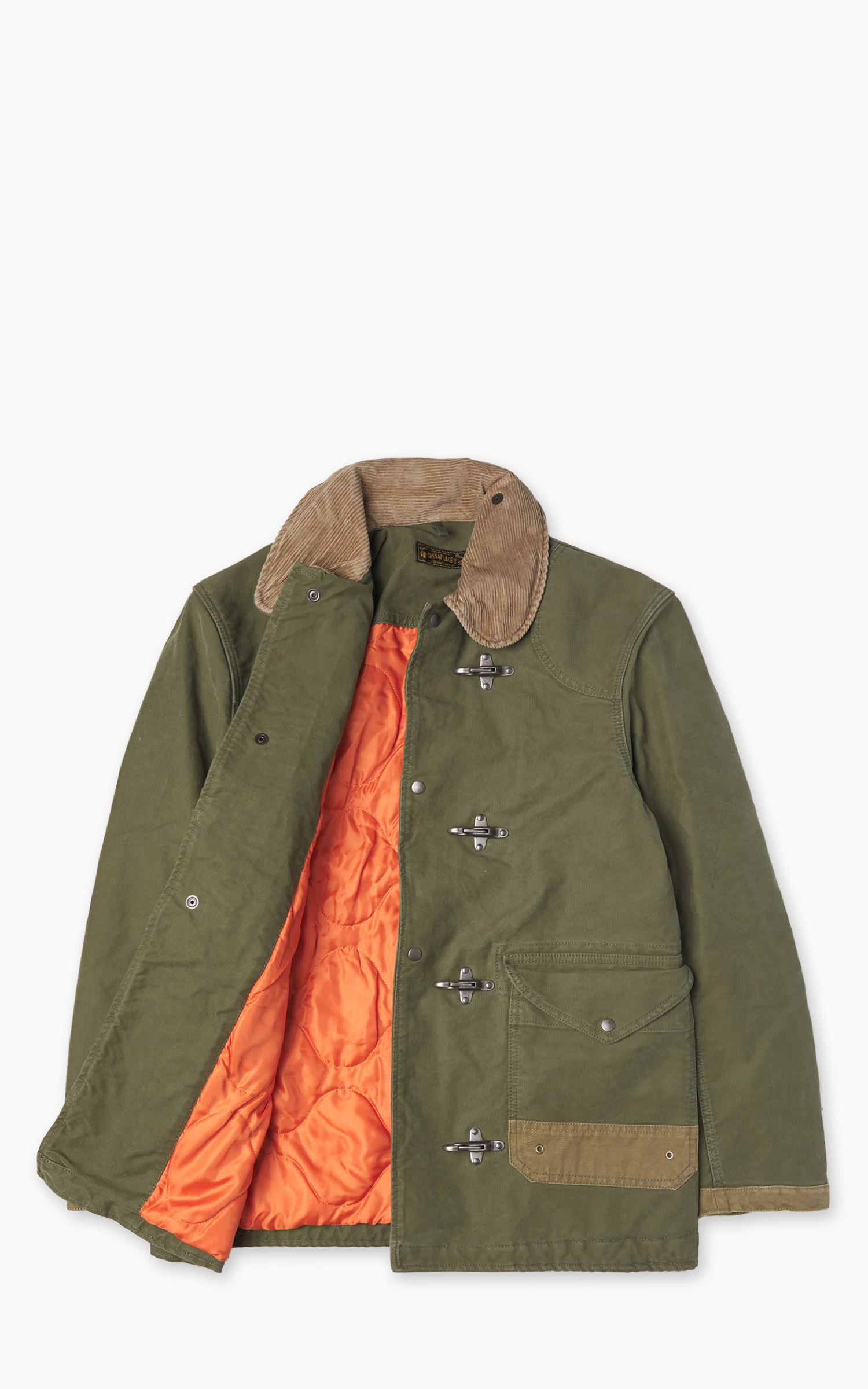 Chesapeake's Jungle Cloth Bedford Fireman Jacket Military Green - Image 3