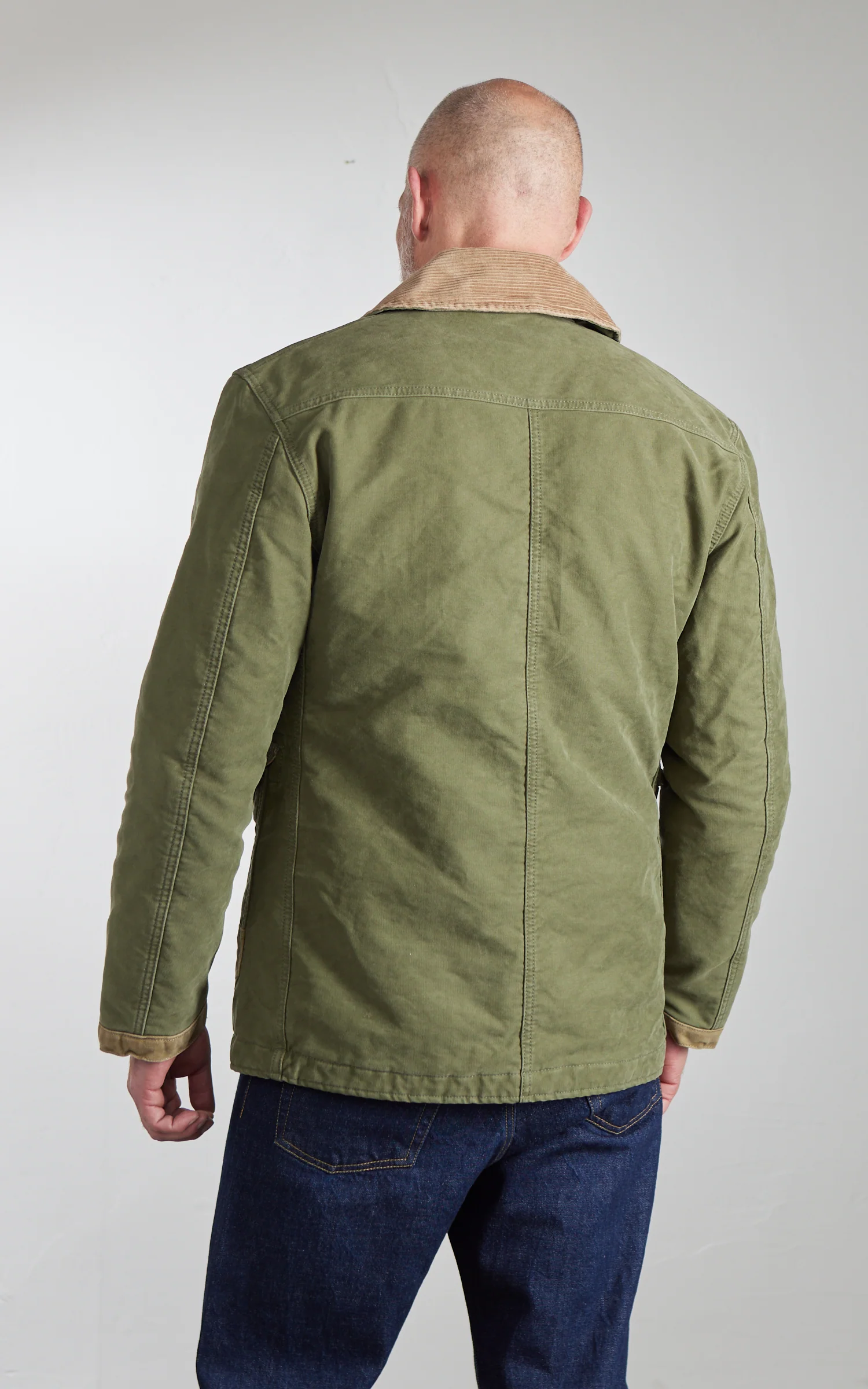 Chesapeake's Jungle Cloth Bedford Fireman Jacket Military Green - Image 8