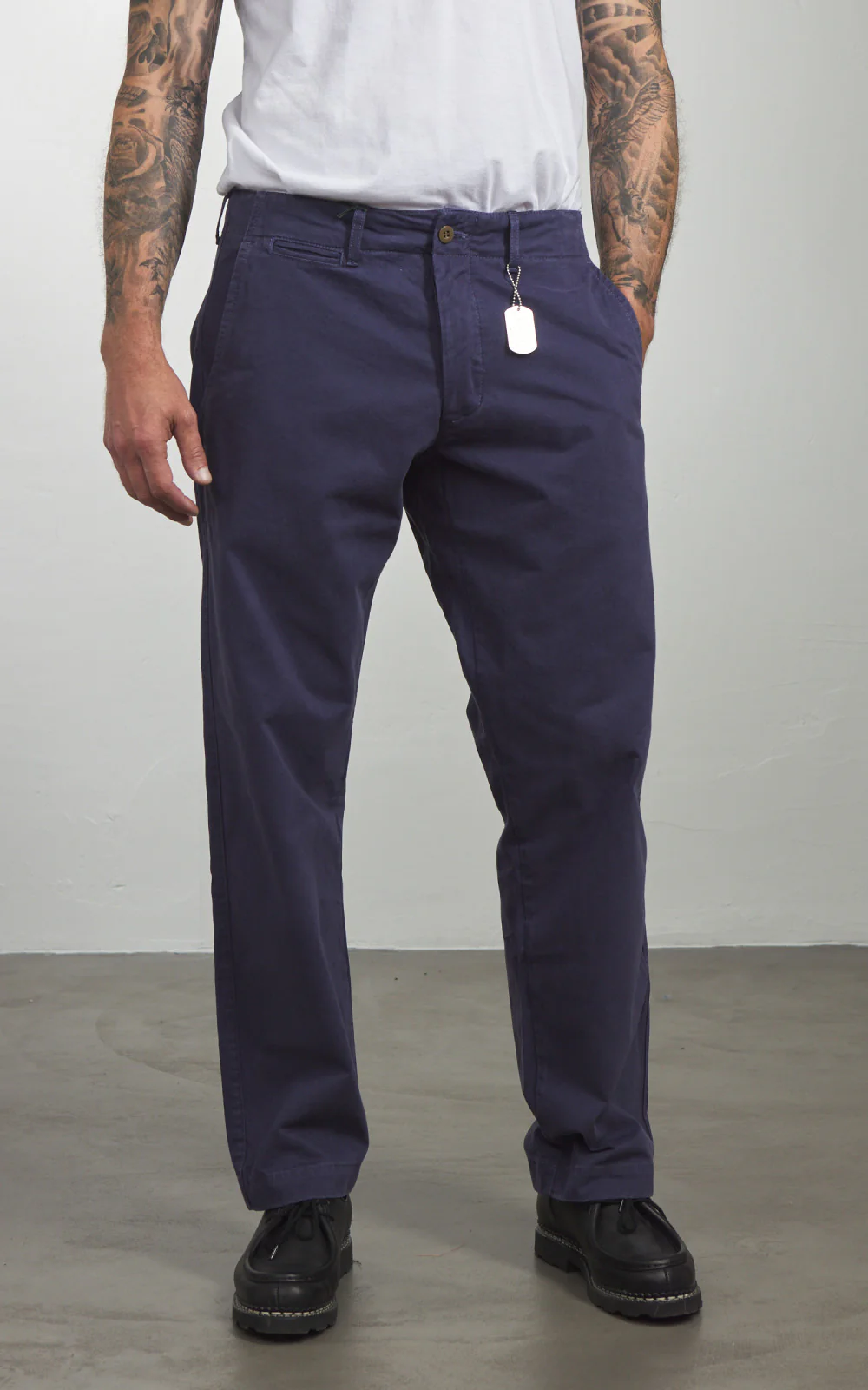 Chesapeake's Officer Chino Pant Gabardine Indigo - Image 2