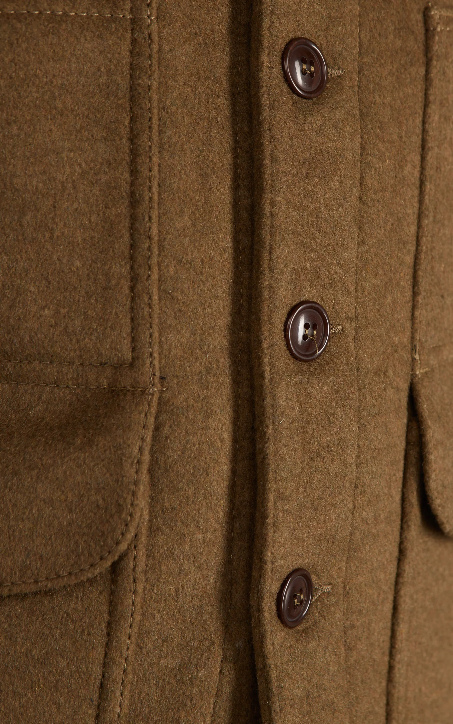 Chesapeake's Oregon Heavyweight Wool Vest Olive Green - Image 4