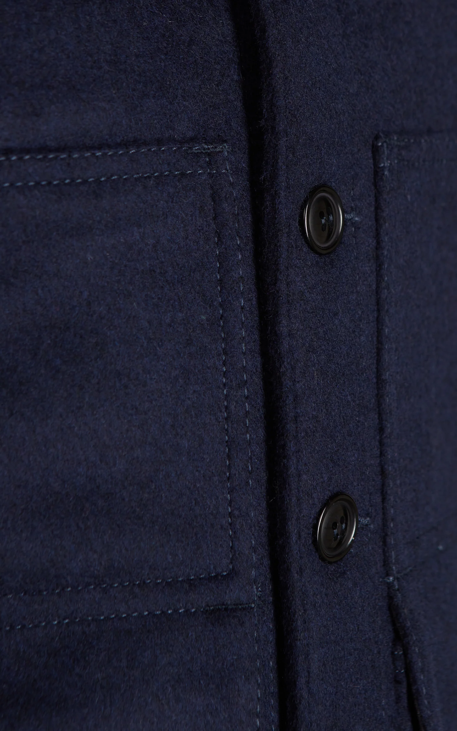 Chesapeake's Oregon Heavyweight Wool Vest Navy Blue - Image 4