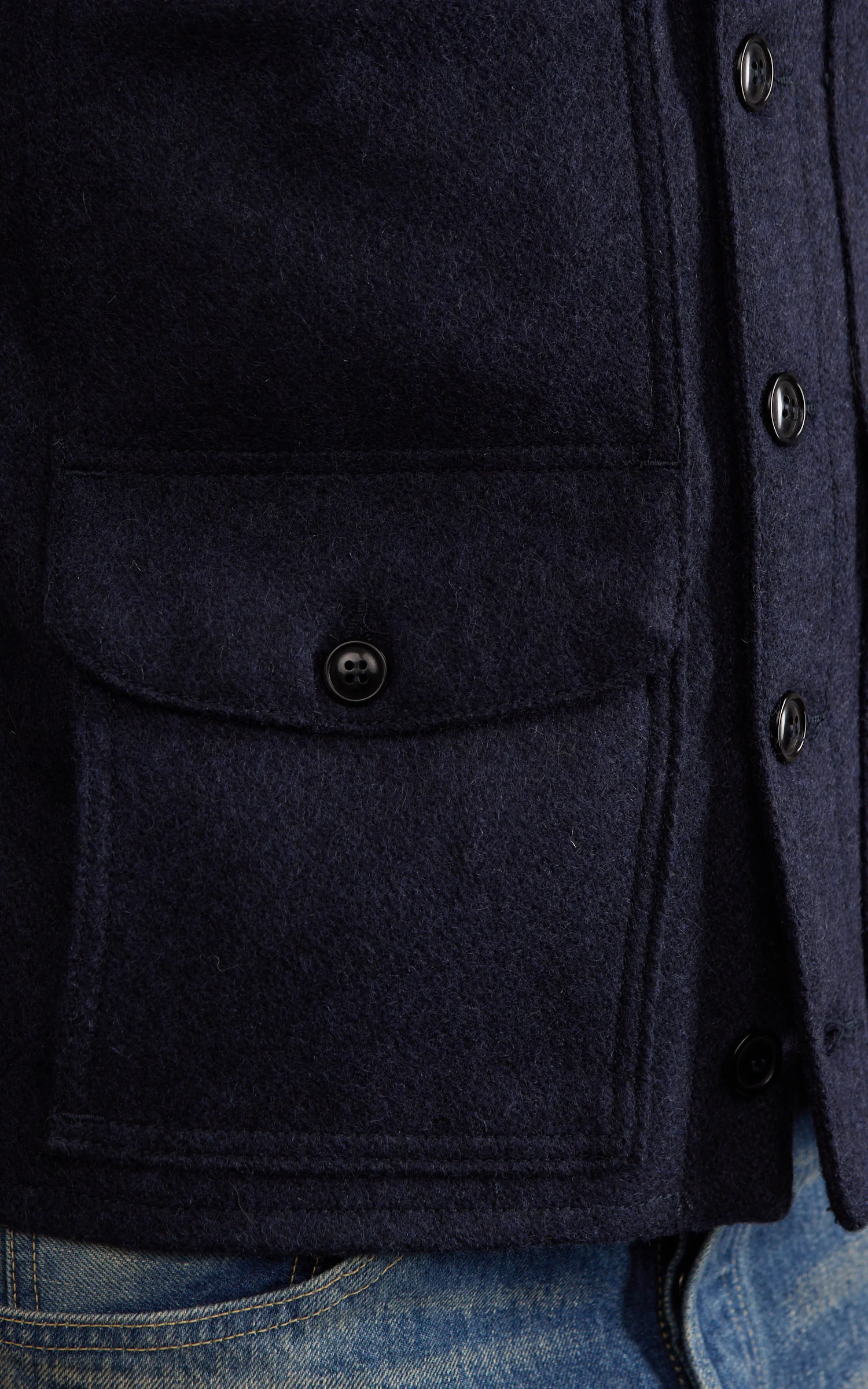 Chesapeake's Oregon Wool Vest Navy Blue - Image 5