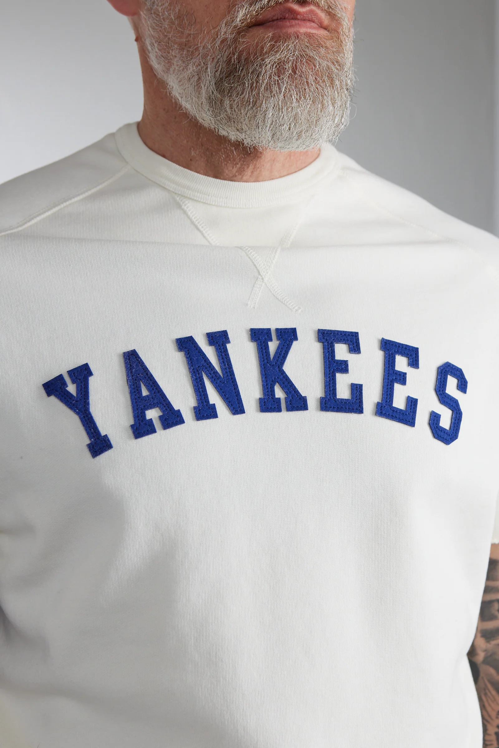 Chesapeake's Felpa S/S Sweatshirt Yankees Cream - Image 3
