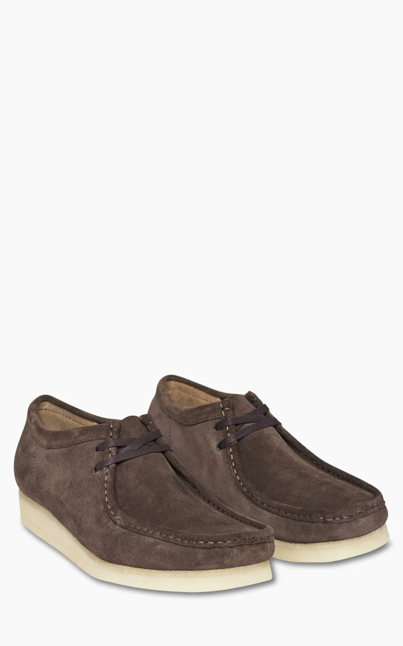 Clarks Wallabee Suede Dark Brown - Image 2