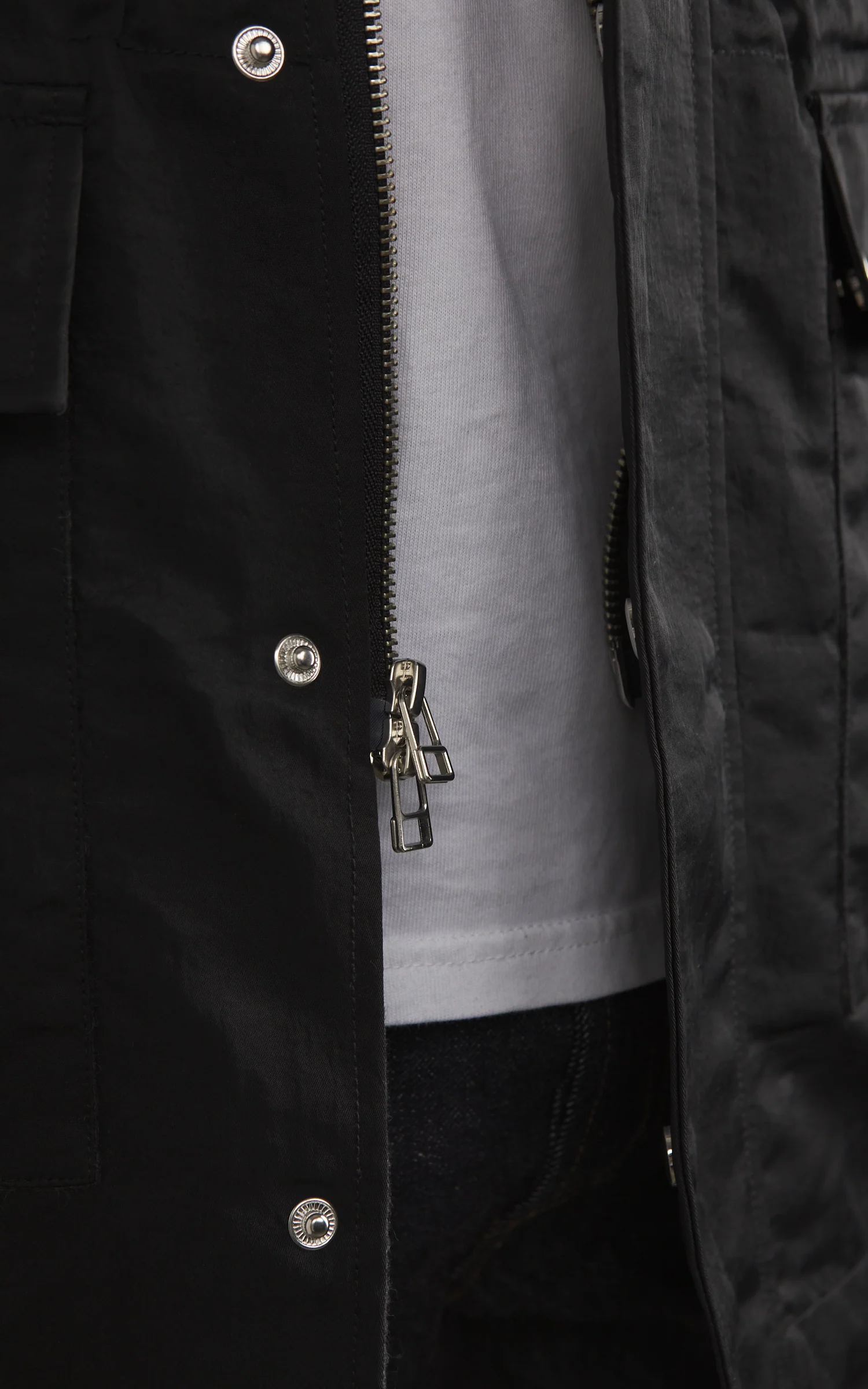 3sixteen Country Jacket Waxed Nylon Black - Image 3