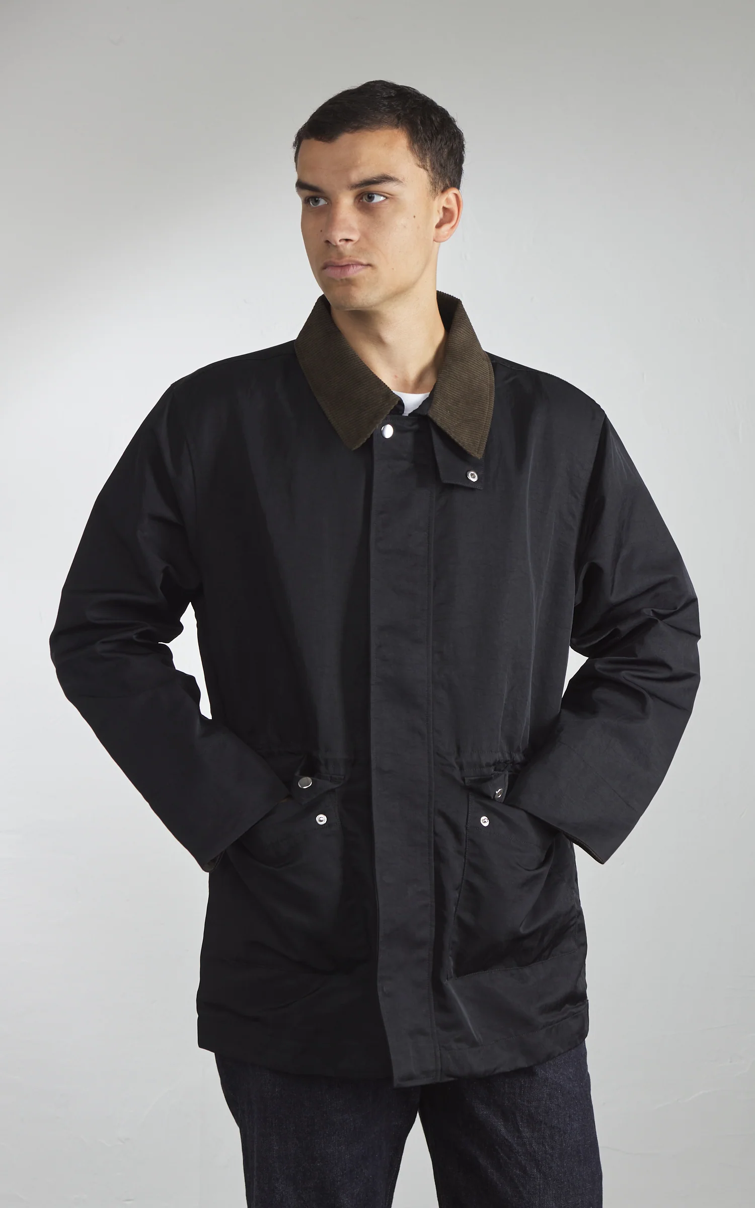 3sixteen Country Jacket Waxed Nylon Black - Image 4