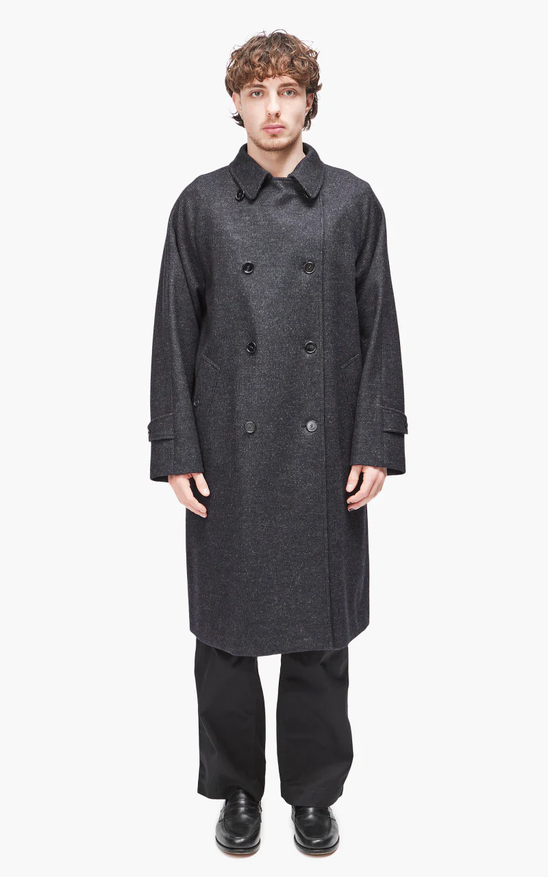 Coherence FouFou II Nail Head Tweed Jersey Dark Blue - Image 2