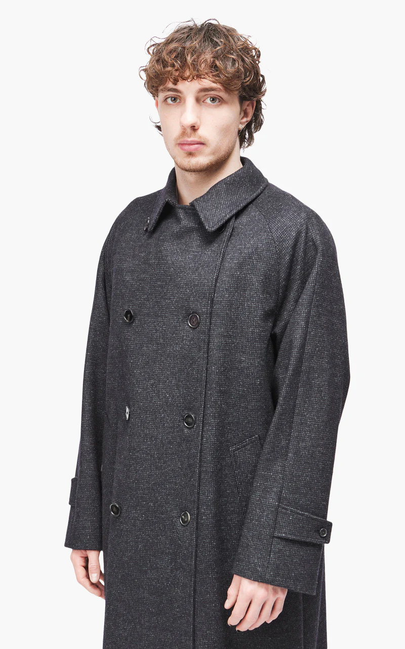 Coherence FouFou II Nail Head Tweed Jersey Dark Blue - Image 4