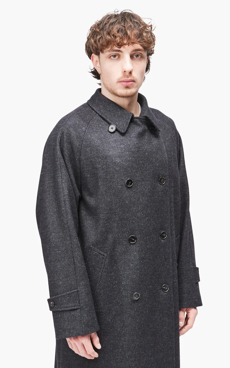 Coherence FouFou II Nail Head Tweed Jersey Dark Blue - Image 5