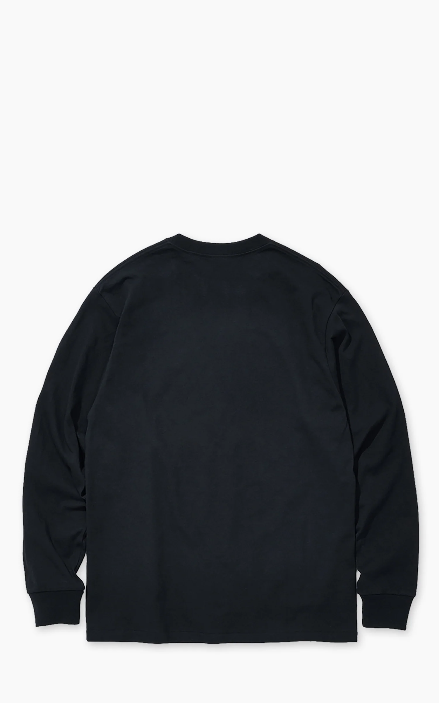 Cotton Research Club L/S T-Shirt Black - Image 3