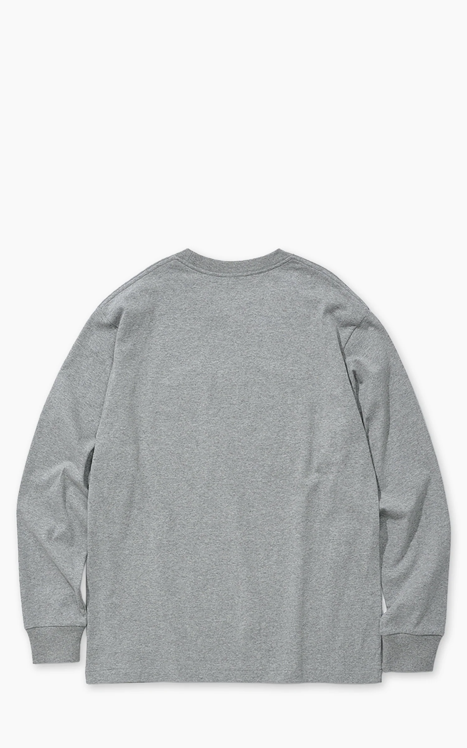Cotton Research Club L/S T-Shirt Heather Grey - Image 3