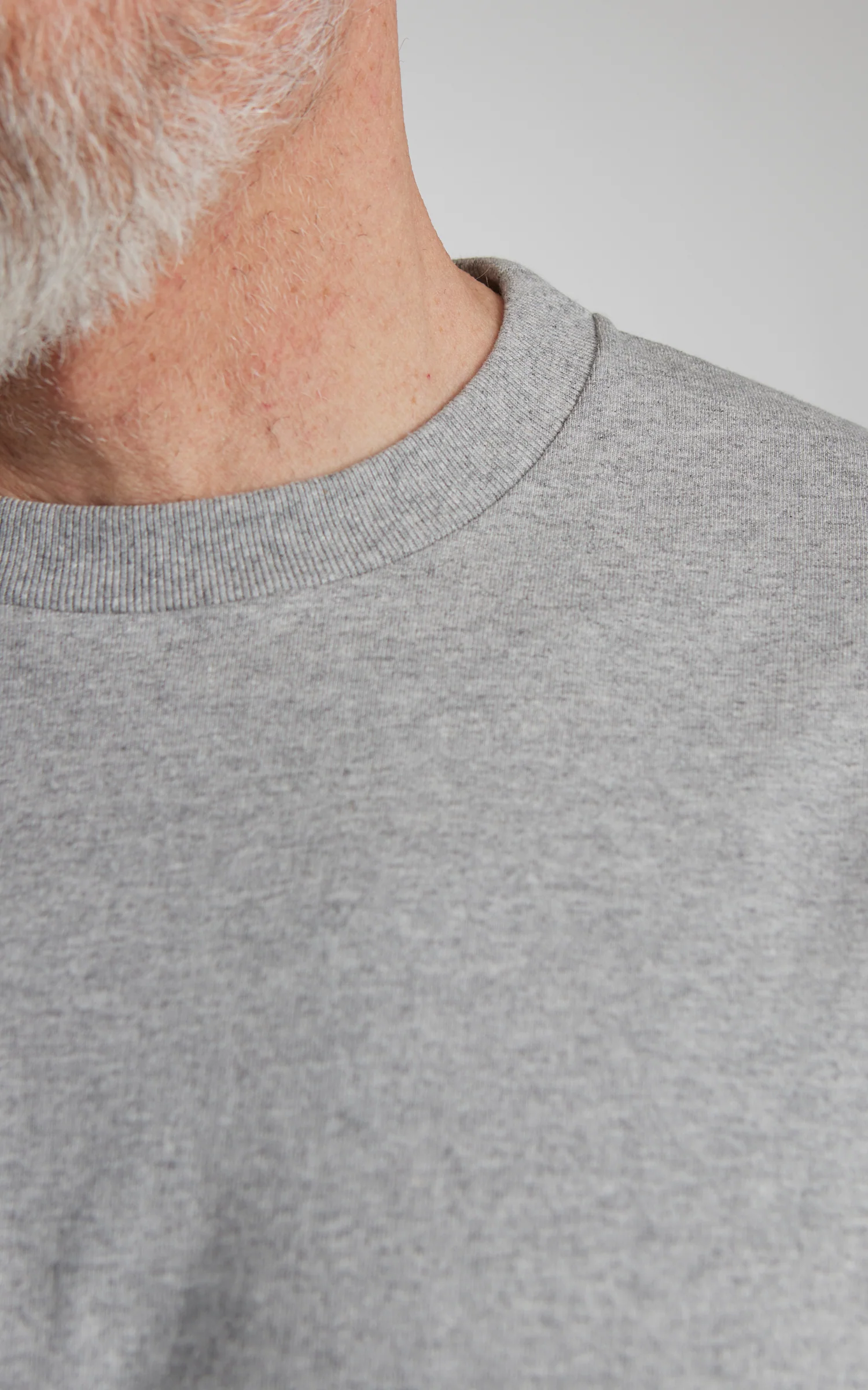 Cotton Research Club L/S T-Shirt Heather Grey - Image 5