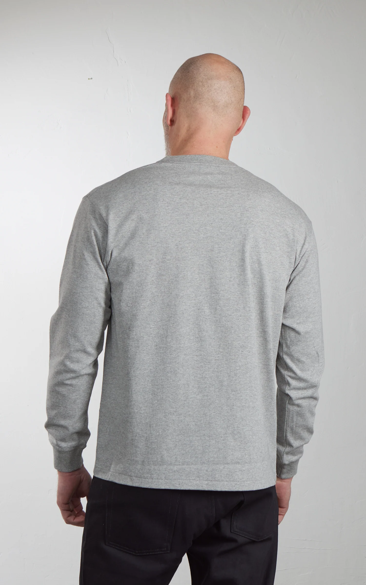 Cotton Research Club L/S T-Shirt Heather Grey - Image 6