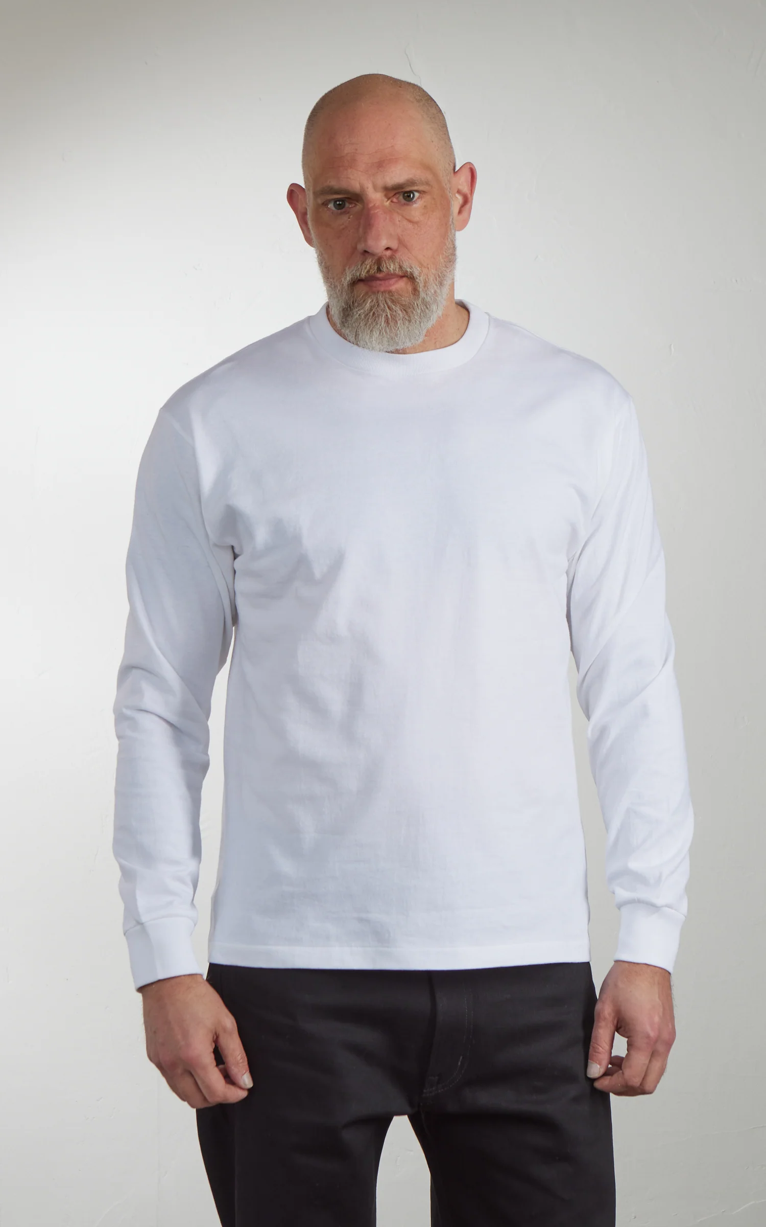 Cotton Research Club L/S T-Shirt White - Image 2