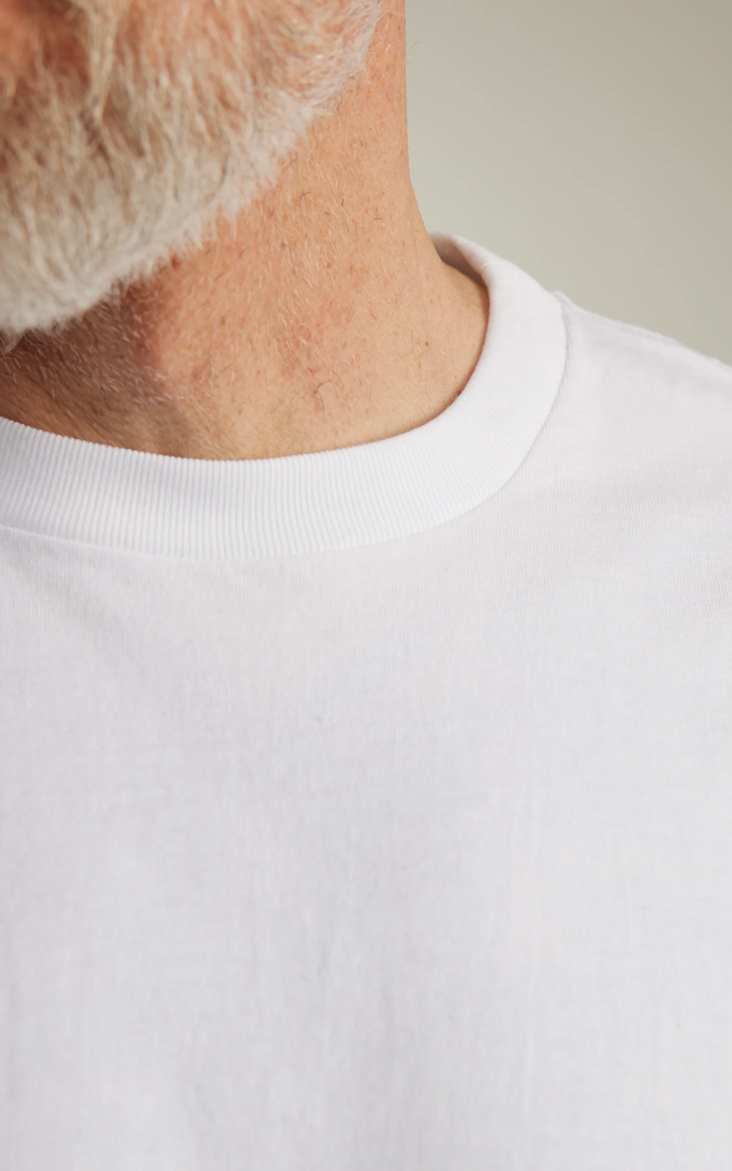 Cotton Research Club L/S T-Shirt White - Image 5