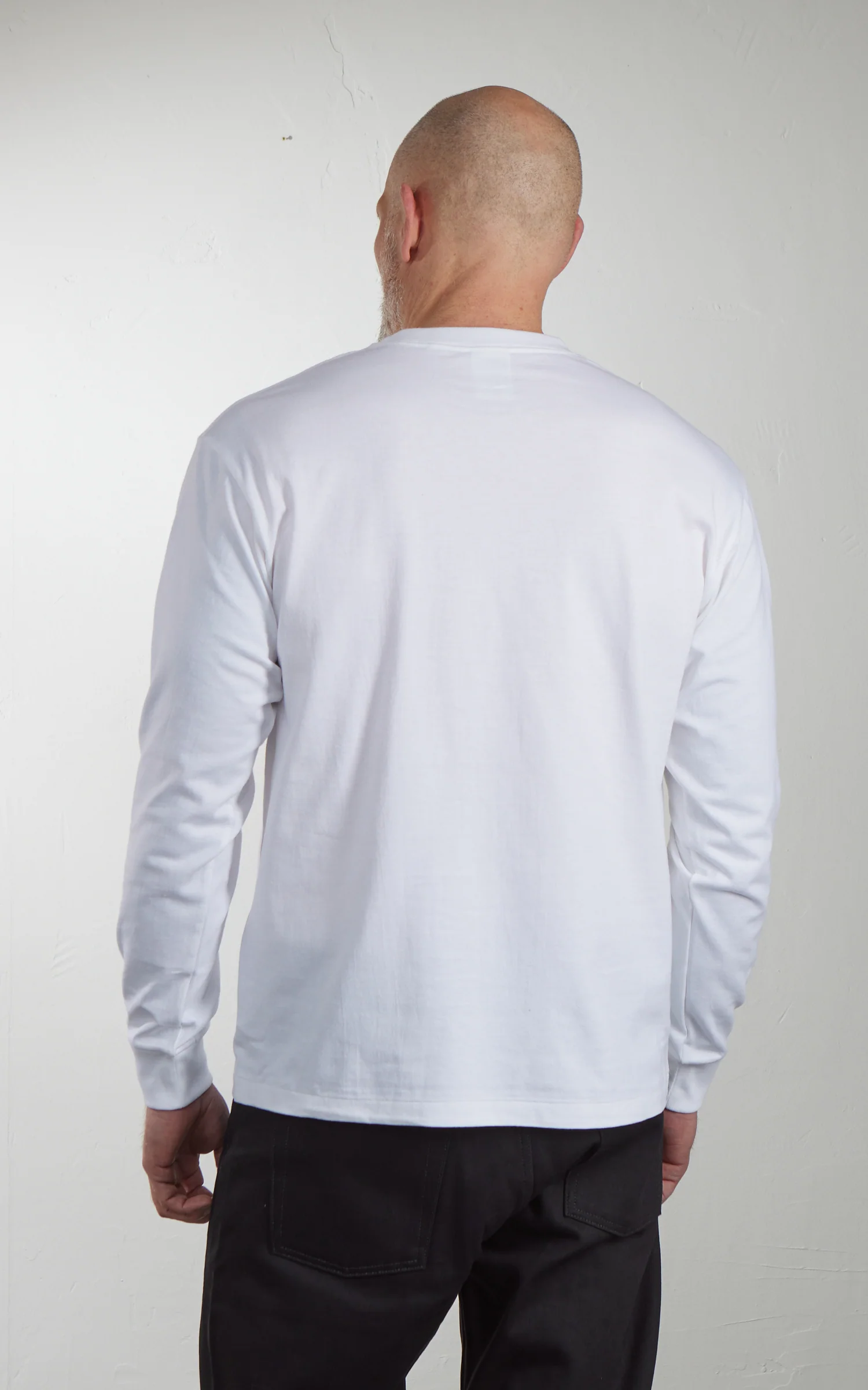 Cotton Research Club L/S T-Shirt White - Image 7