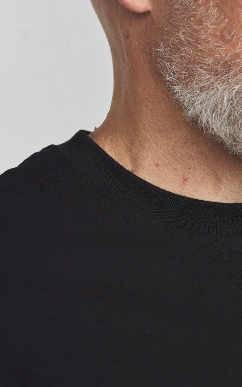 Cotton Research Club S/S Slubby T-Shirt Black - Image 4