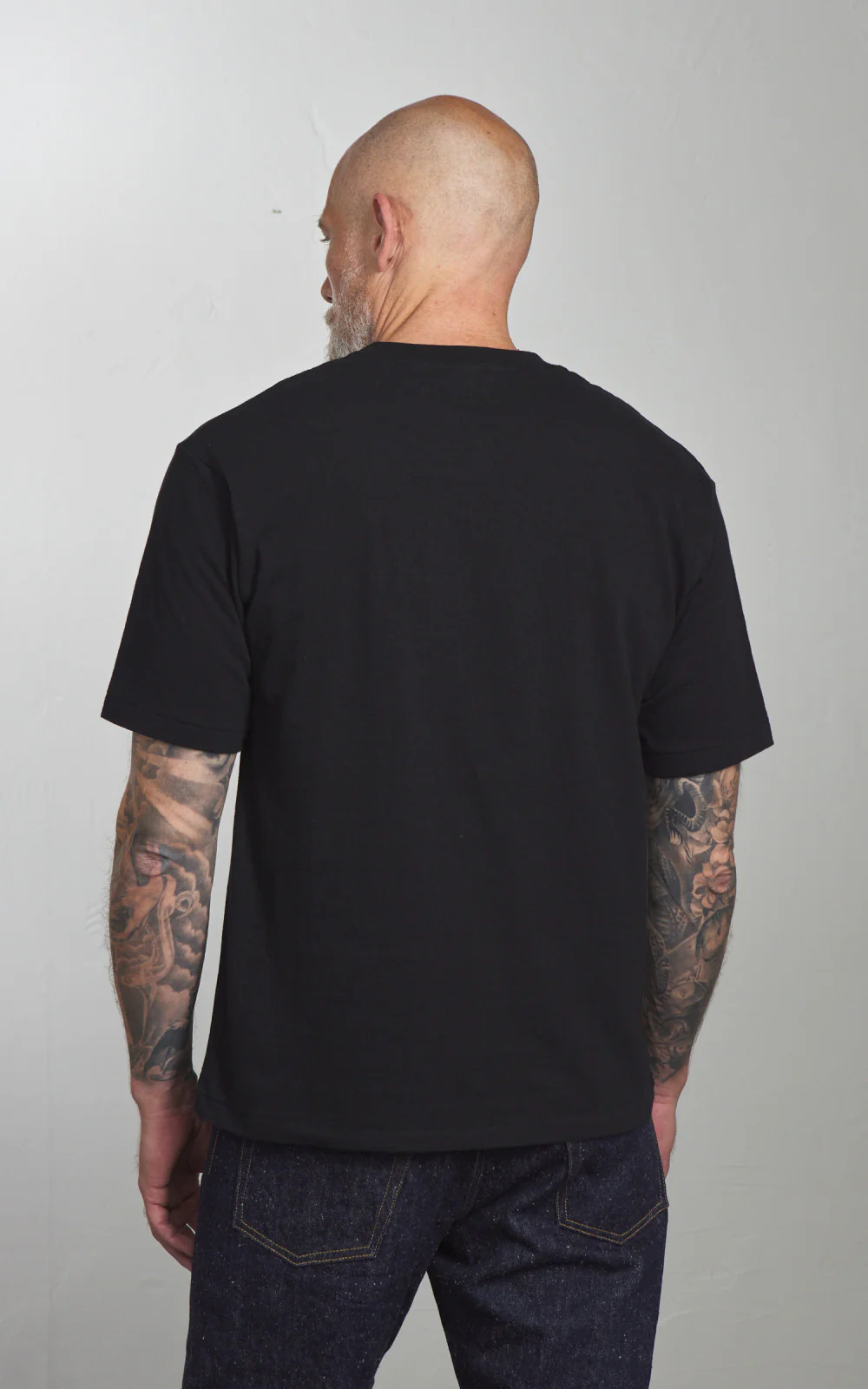Cotton Research Club S/S Slubby T-Shirt Black - Image 5