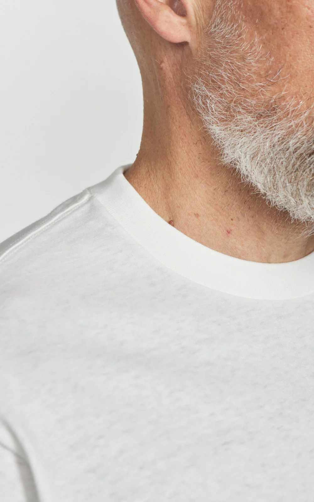 Cotton Research Club S/S Slubby T-Shirt White - Image 4