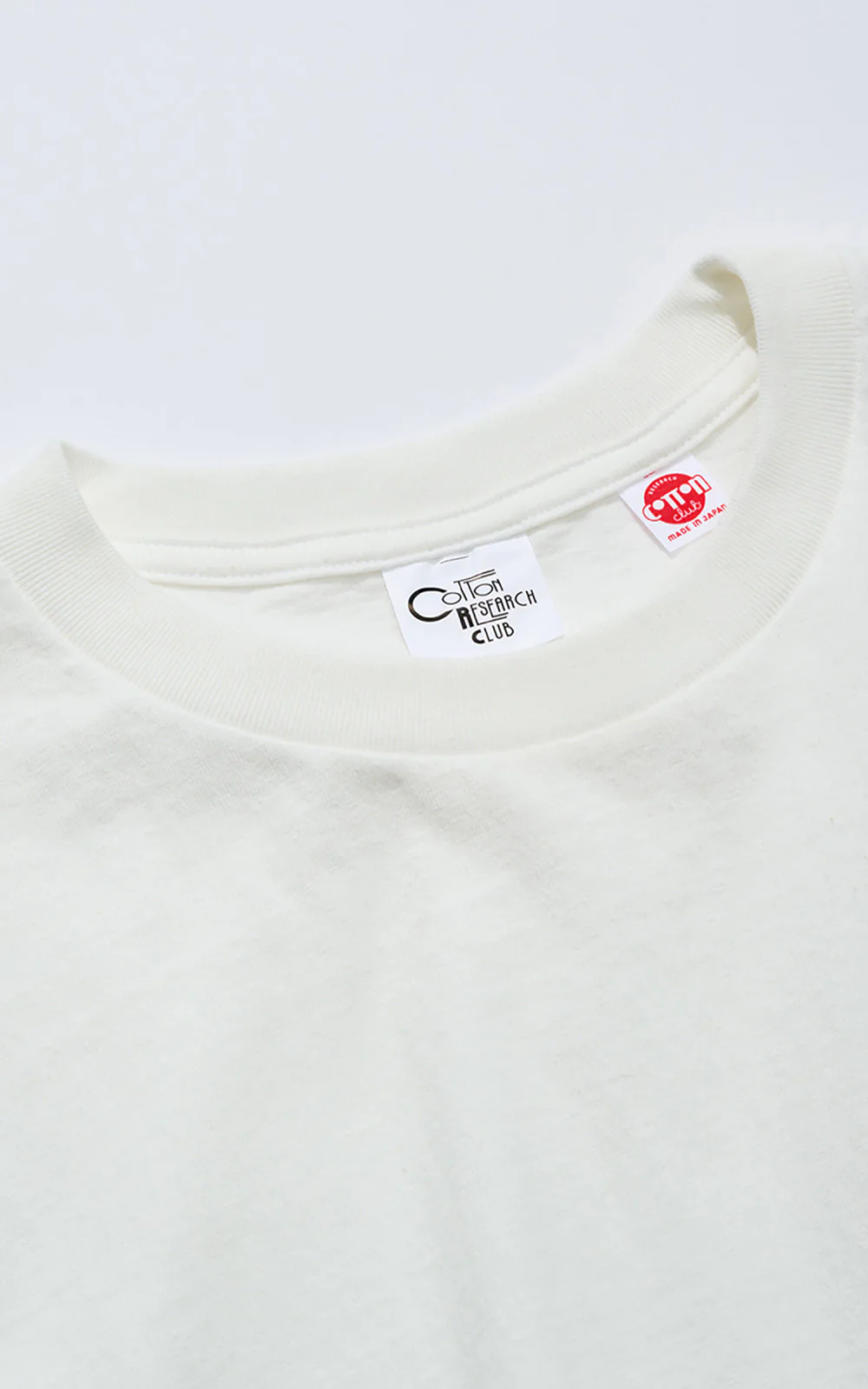 Cotton Research Club S/S Slubby T-Shirt White - Image 5