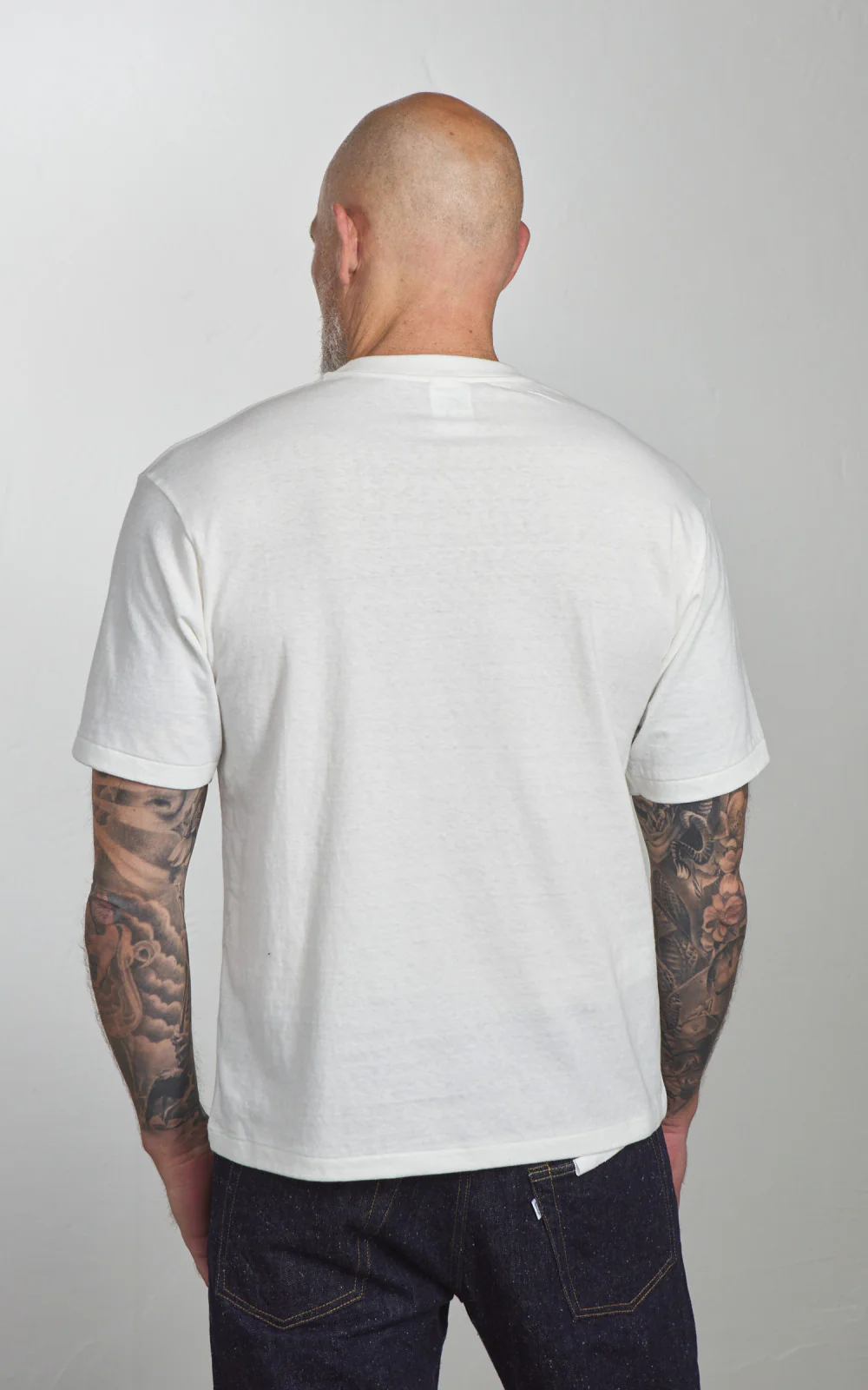 Cotton Research Club S/S Slubby T-Shirt White - Image 7