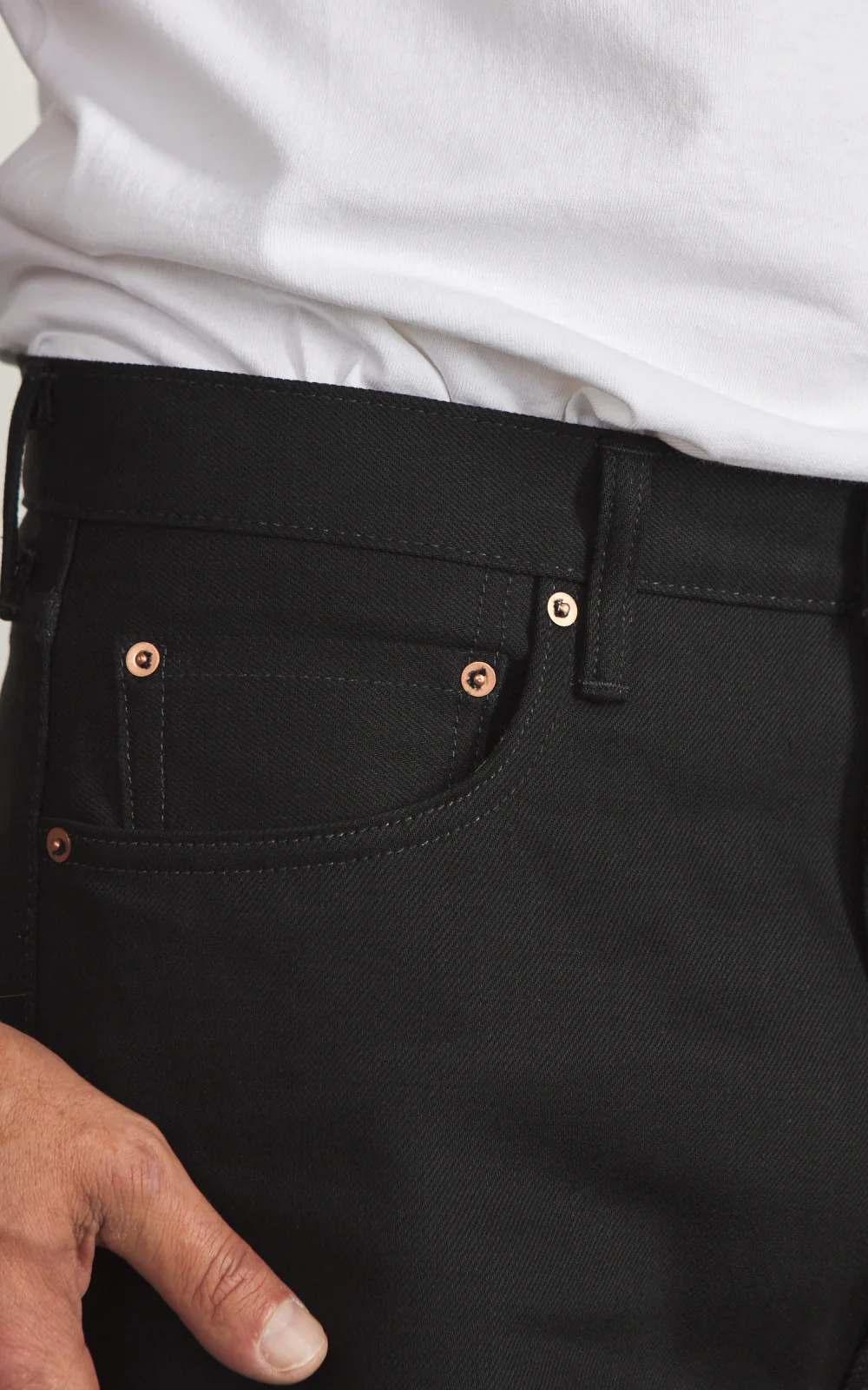 Cotton Research Club Selvedge Denim Jeans Black 14.75oz - Image 6