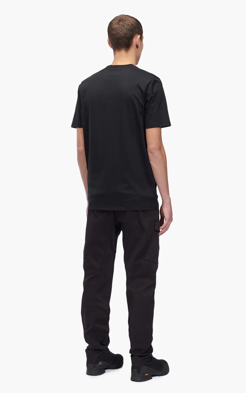C.P. Company 30/1 Label Logo T-Shirt Black - Image 5
