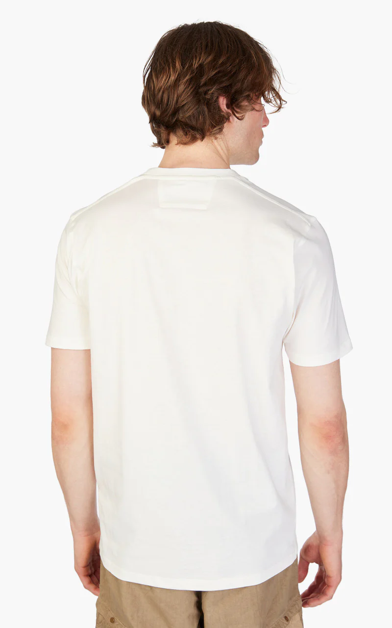 C.P. Company 30/1 Label Logo T-Shirt Gauze White - Image 6