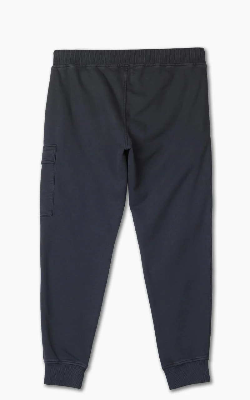 C.P. Company Brushed & Emerized Diagonal Fleece Cargo Track Pants Total Eclipse - Image 3