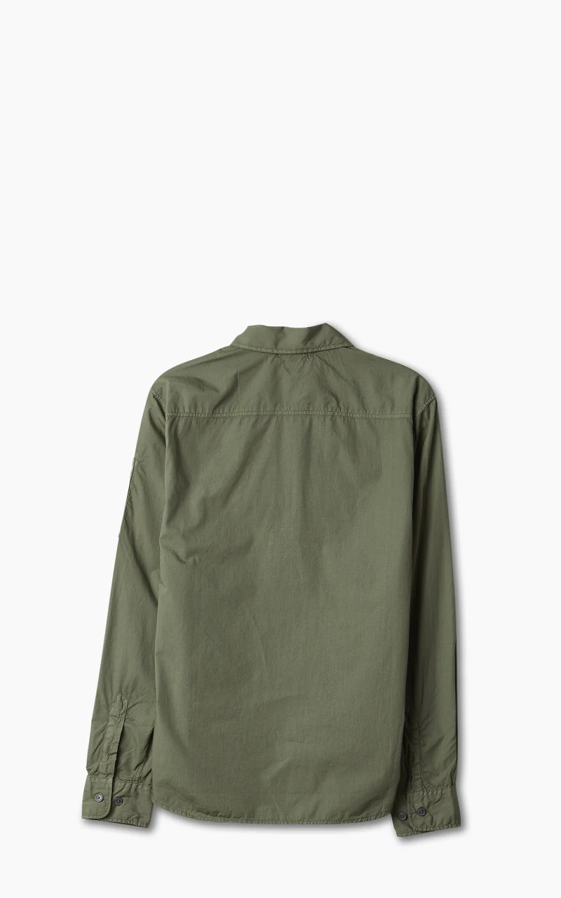 C.P. Company Cotton Rip-Stop Anorak Shirt Bronze Green - Image 2