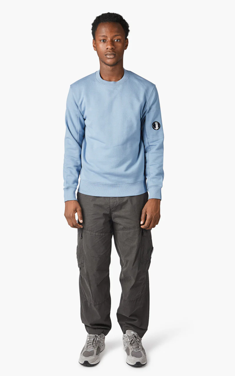 C.P. Company Diagonal Raised Fleece Jumper Infinity - Image 2