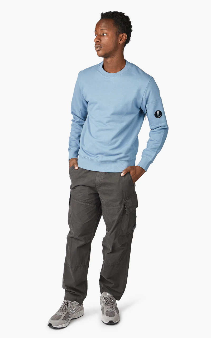 C.P. Company Diagonal Raised Fleece Jumper Infinity - Image 3