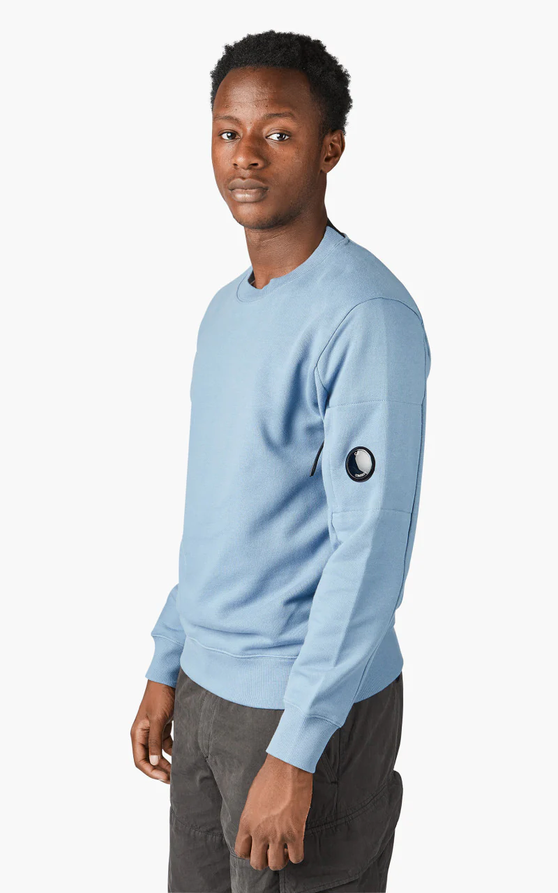 C.P. Company Diagonal Raised Fleece Jumper Infinity - Image 4