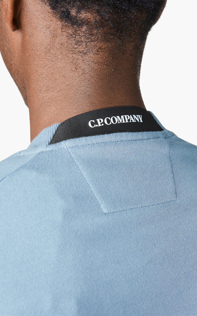 C.P. Company Diagonal Raised Fleece Jumper Infinity - Image 7