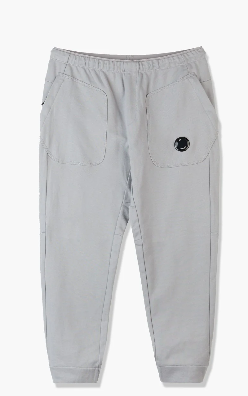 C.P. Company Diagonal Raised Fleece Mixed Sweat Pants Griffin Grey