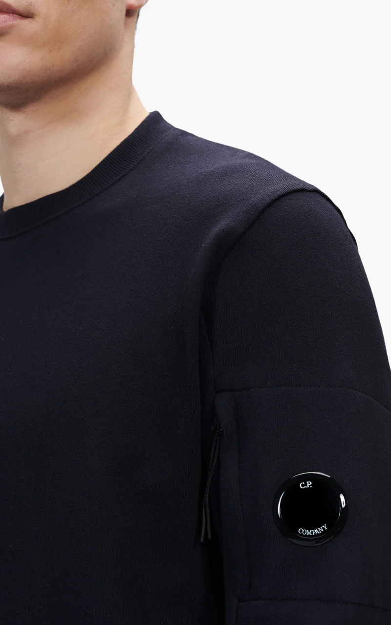 C.P. Company Diagonal Raised Fleece Sweatshirt Total Eclipse - Image 3