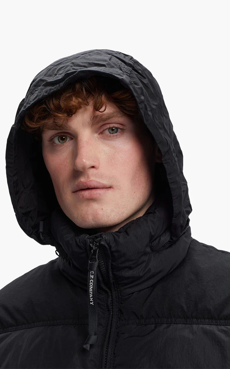 C.P. Company Eco-Chrome R Mixed Down Jacket Black - Image 3