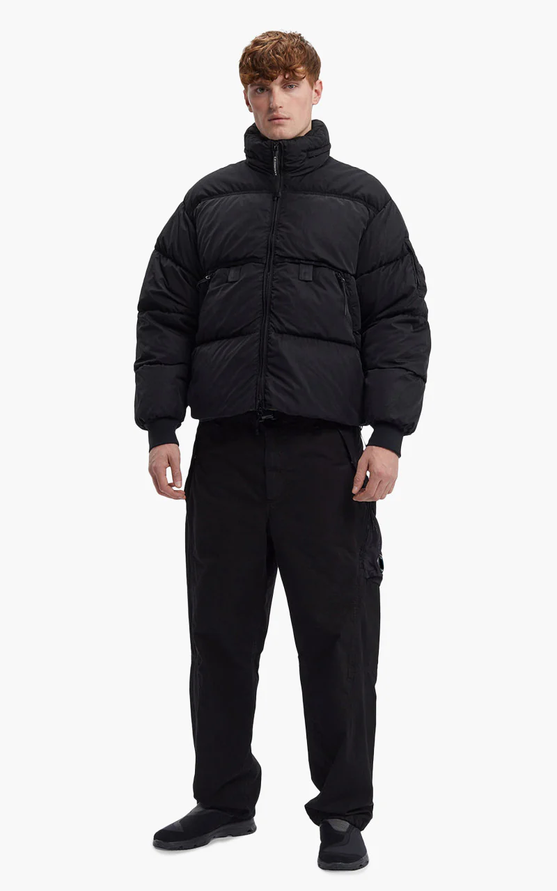 C.P. Company Eco-Chrome R Mixed Down Jacket Black - Image 5